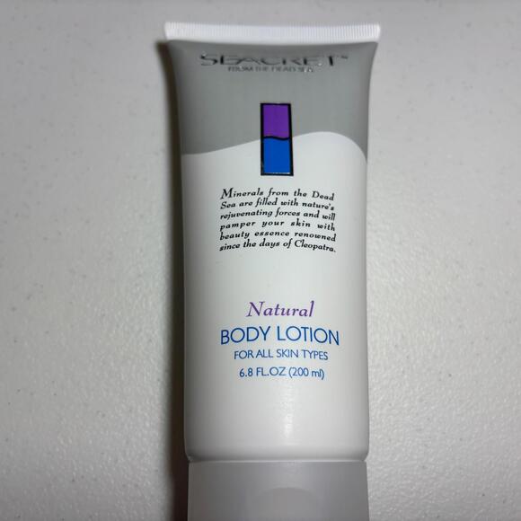 Seacret Natural Body Lotion For All Skin Types Mineral From The Dead Sea 6.8 Oz - Picture 2 of 3